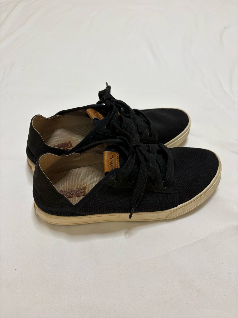 Olukai Pehuea Li Black Sneakers Women’s Size 7.5 Comfort Walking Shoes - Picture 9 of 14